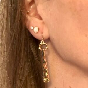 Elegant Gold Dangle Earrings